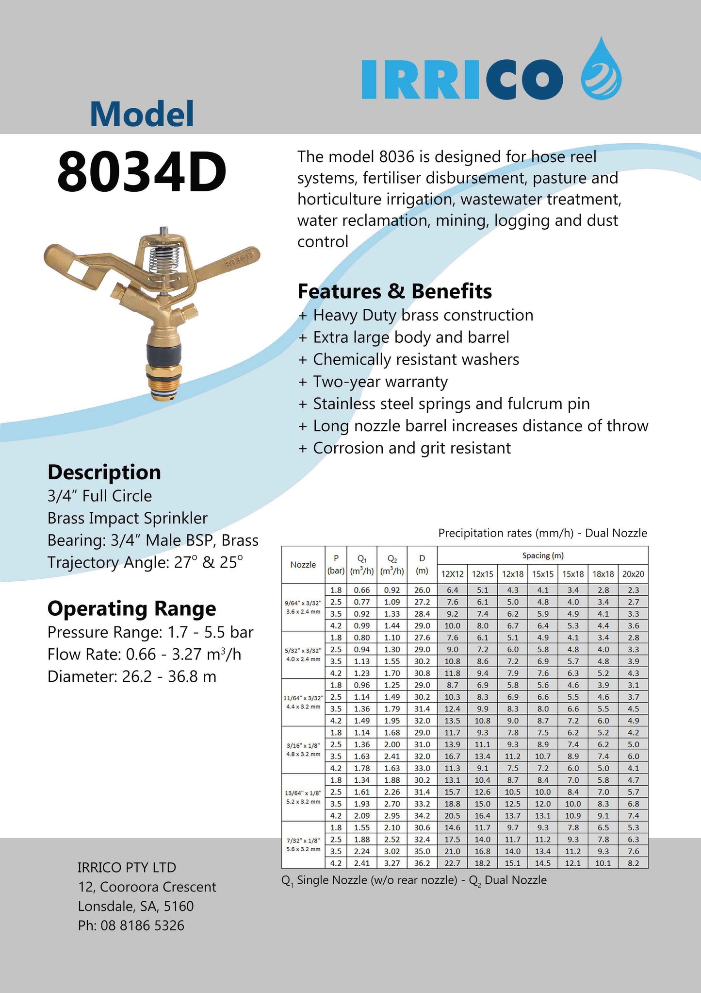 8034D Series - BRASS